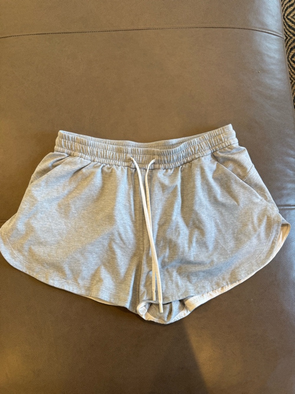 lululemon athletica Light Gray Athletic Lounge Shorts
